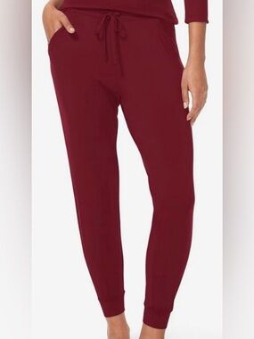 NEW NWT Tommy John Lounge Jogger in Ruby Soft Modal Size XS